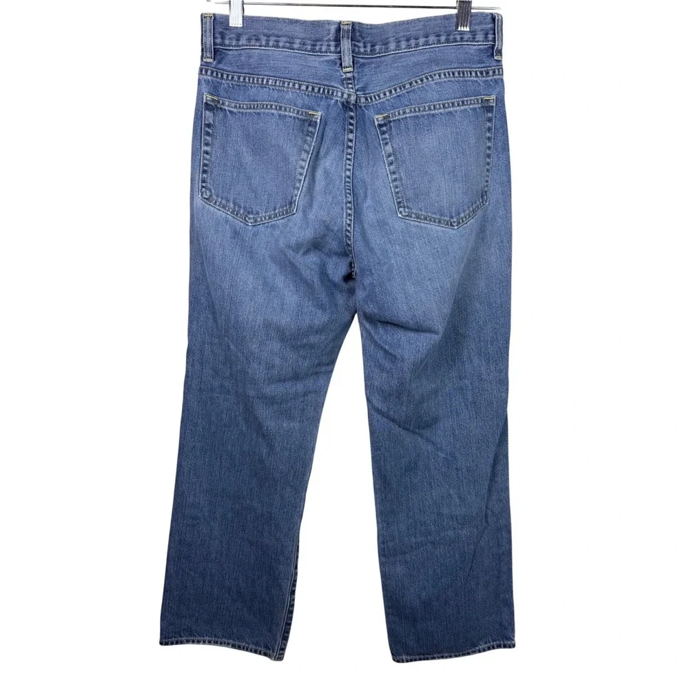 J.Crew Relaxed Jeans Mens 31x30 Blue Straight Leg 100% Cotton Medium Wash Denim